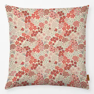 Kissen Blumenwiese Rot & Rosa