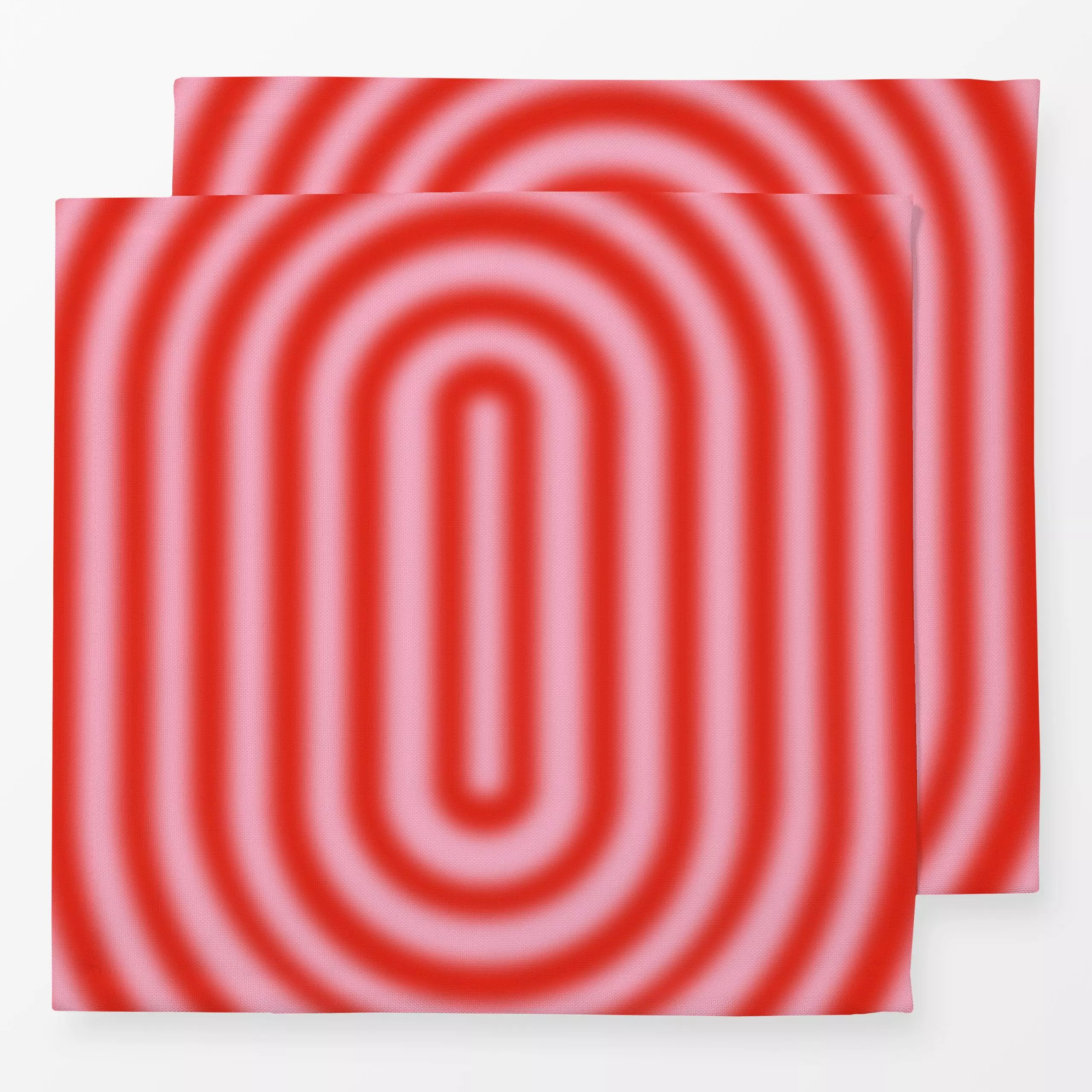 Servietten Gradient Circles Pink Red - Sommer, Symbole & Muster - von „textilwerk"; Illustration, Sommer, trend, rot, bunt, ...