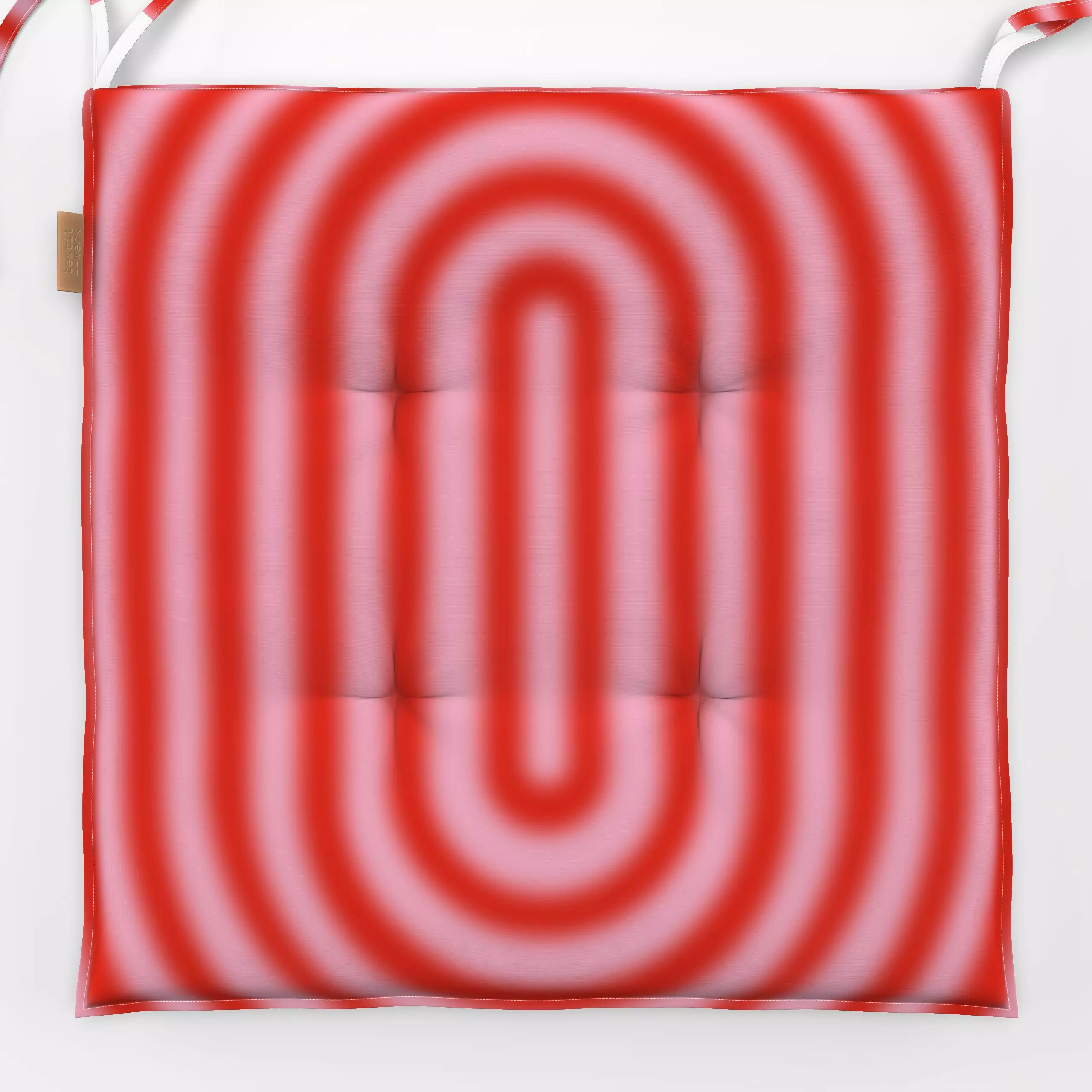 Sitzkissen Gradient Circles Pink Red - Sommer, Symbole & Muster - von „textilwerk"; Illustration, Sommer, trend, rot, bunt, ...