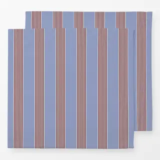 Servietten Streifen Blau