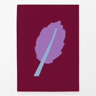 Geschirrtücher Frühling Blatt burgundy lila
