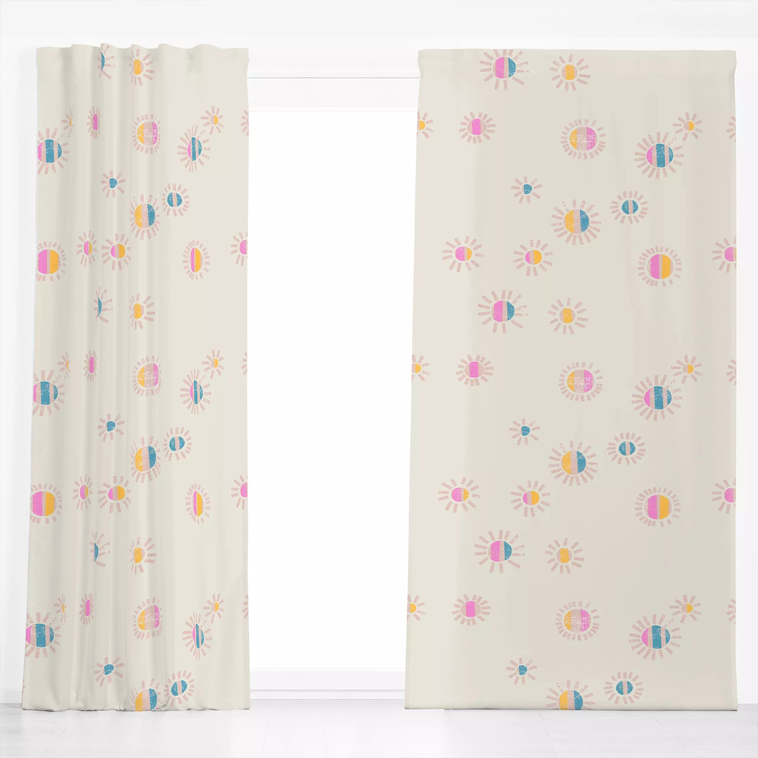 Dekovorhang My Sun and Stars 6 - Kinderzimmer & Motive für Kinder, Natur & Landschaft - von „Studio Kesse"; boho, Kinder, ro...