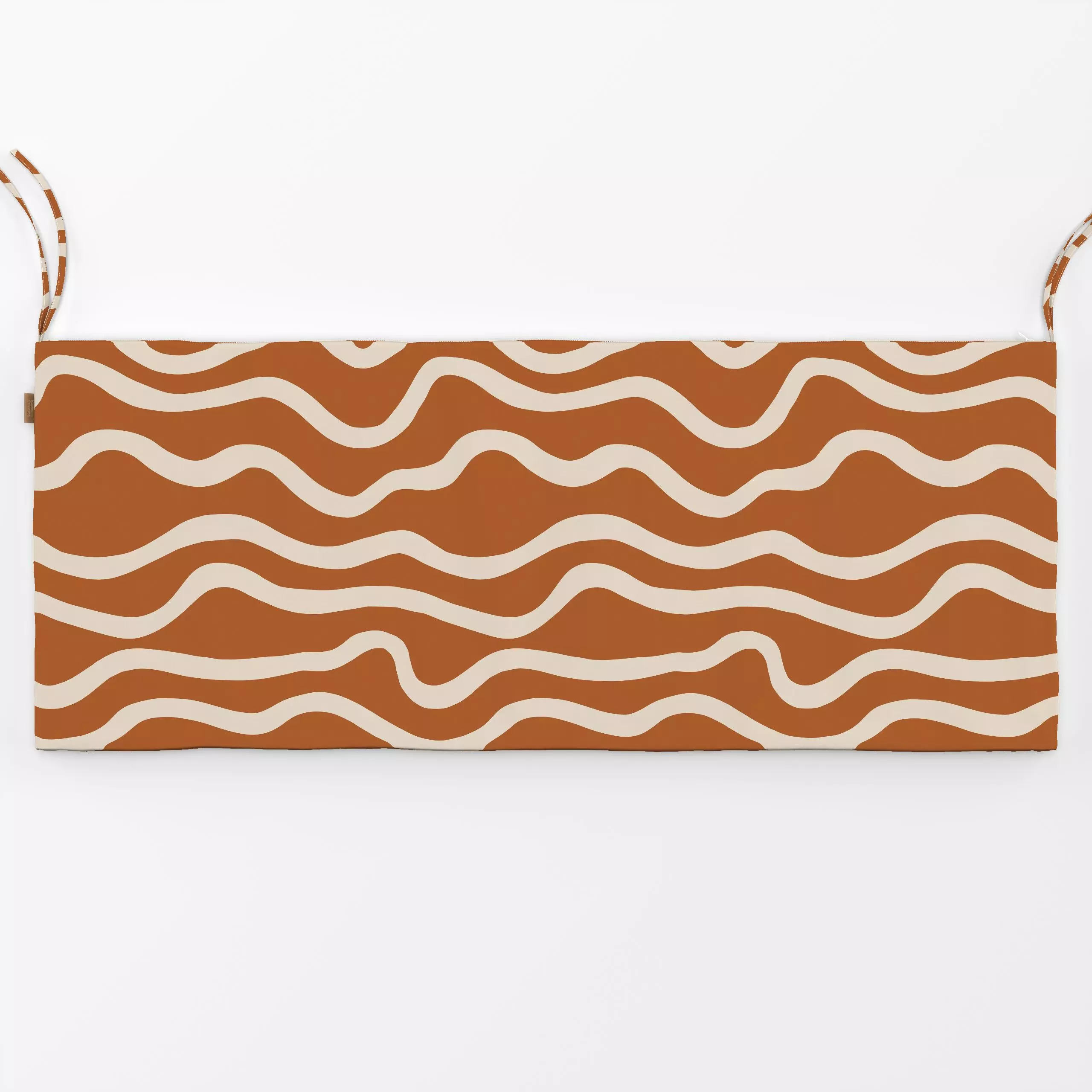 Bankauflage Wellen orange - Herbst, Symbole & Muster - von „Studio Kesse"