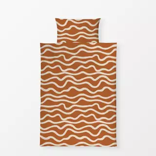 Bettwäsche Wellen orange