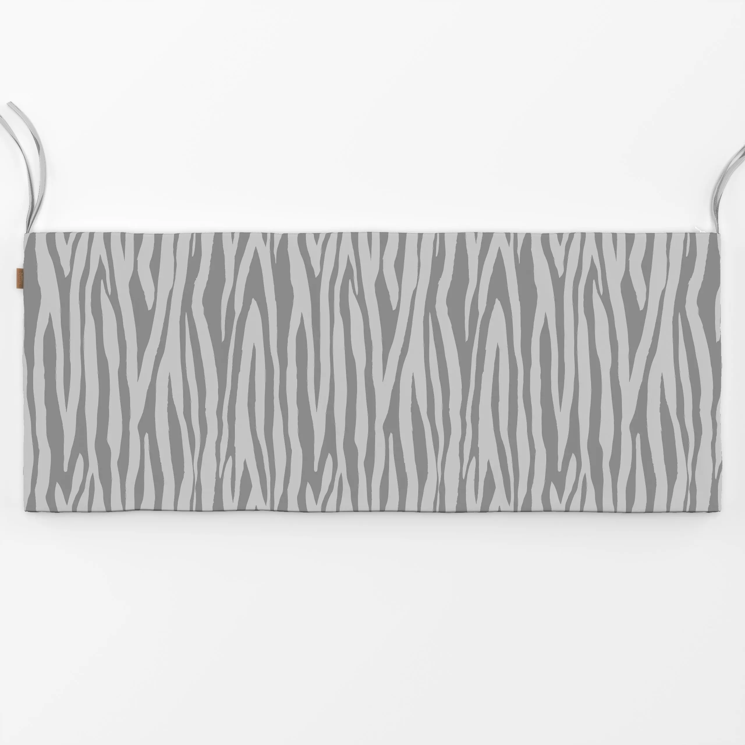 Bankauflage Tropical Paradise Zebra 3 - Sommer, Symbole & Muster - von „Andrea Haase"; grau, Streifen, Zebra, safari, neutra...