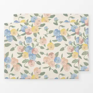 Tischset Wilde Veilchen pastell