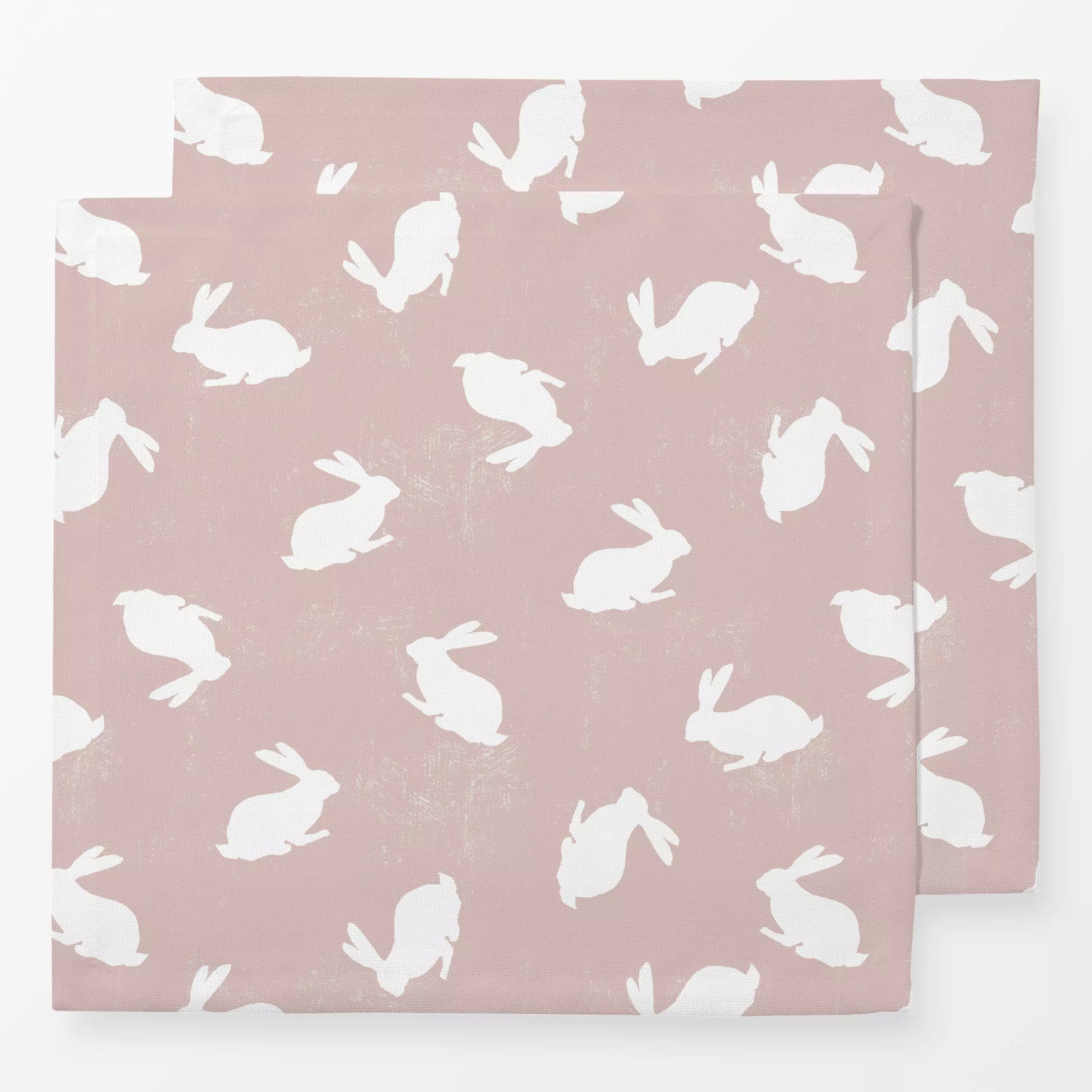 Servietten Osterhase Minimal Rosé - Frühling, Tiere, Anlässe - von „Ninola Design "; terracotta, Ostern, Osterhase, Scandi, ...