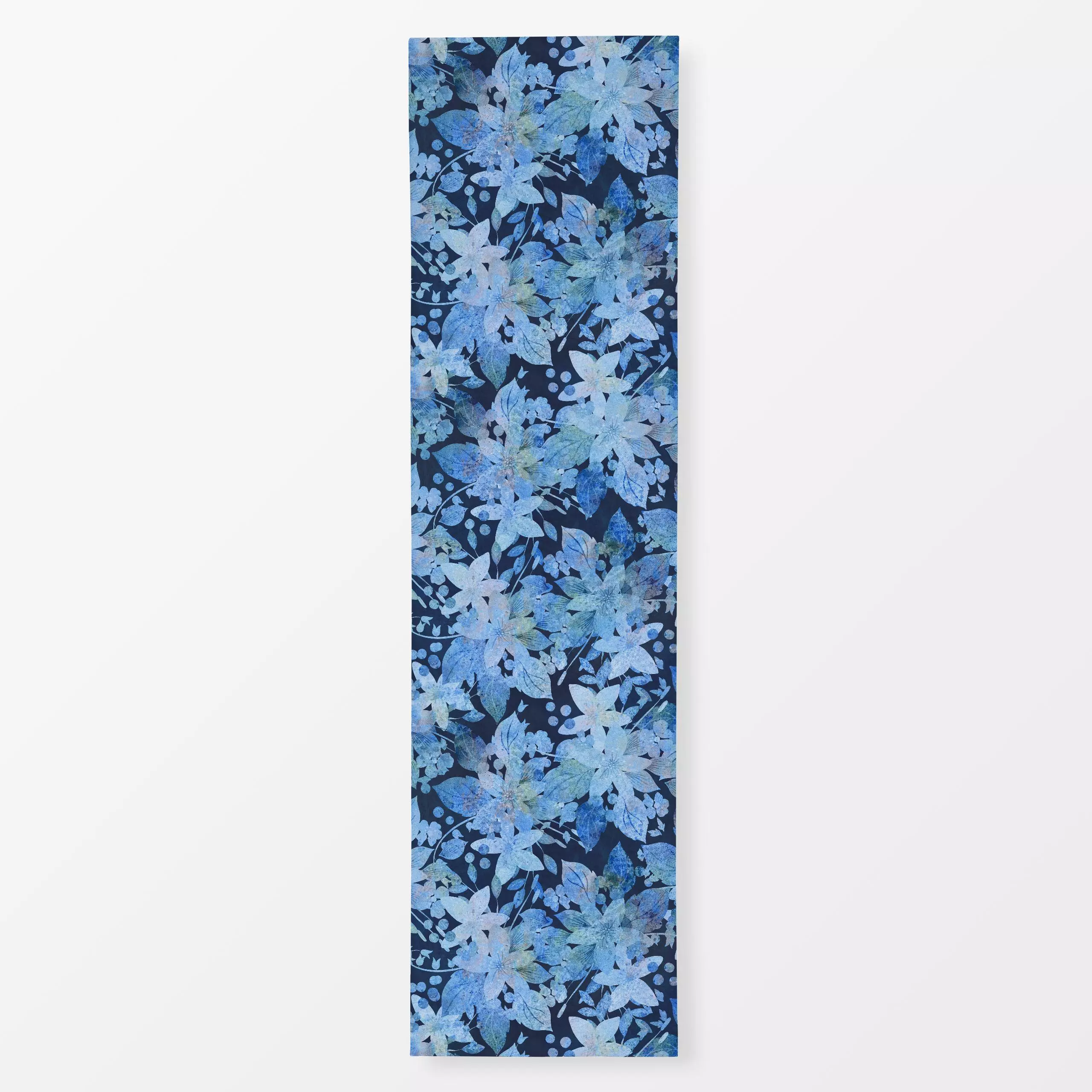 Tischläufer Blauer Sommergarten, Blumen, Sommer, von Andrea Haase