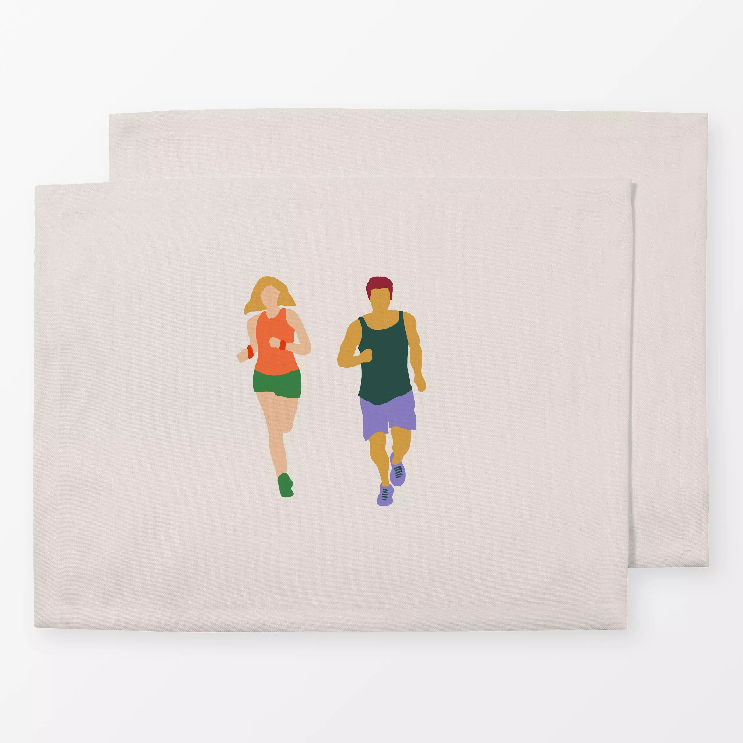 Tischset Beige - Sport, Anlässe - von „textilwerk"; Geschenk, Sport, geschenkidee, schlicht, textilwerk, customizable, sport...