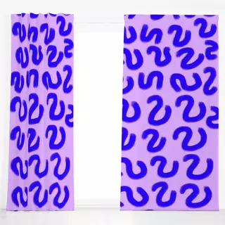 Dekovorhang Flieder blue