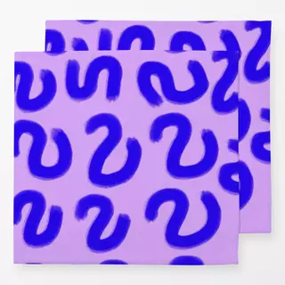 Servietten Flieder blue