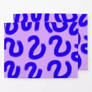 Tischset Flieder blue