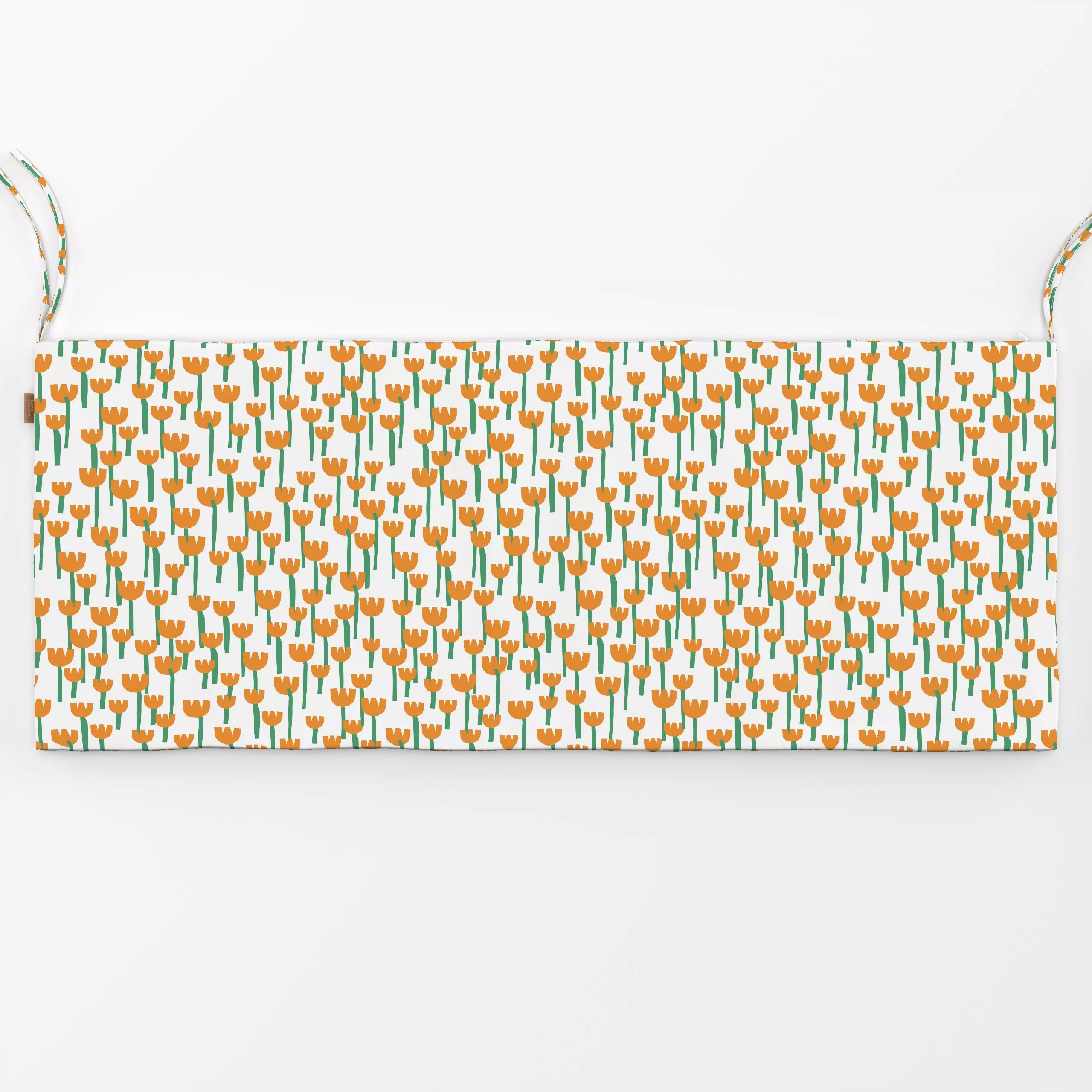 Bankauflage Blumenwiese Orange - Blumen & Florales, Frühling, Symbole & Muster - von „Lisa Jasmin Bauer"; Blumen, Blüten, So...