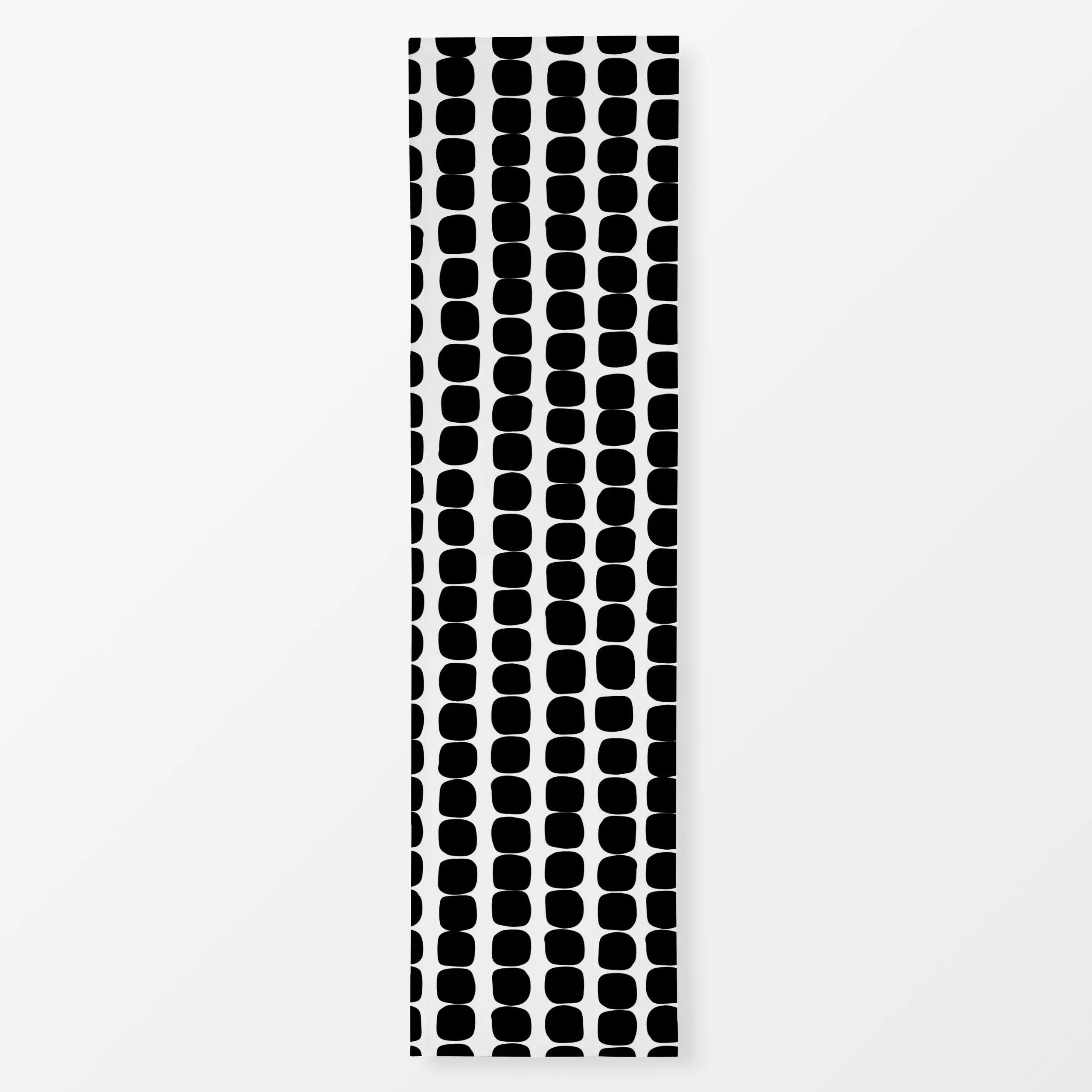 Tischläufer Muster Punkte Dots schwarz, gemustert, von Heyduda
