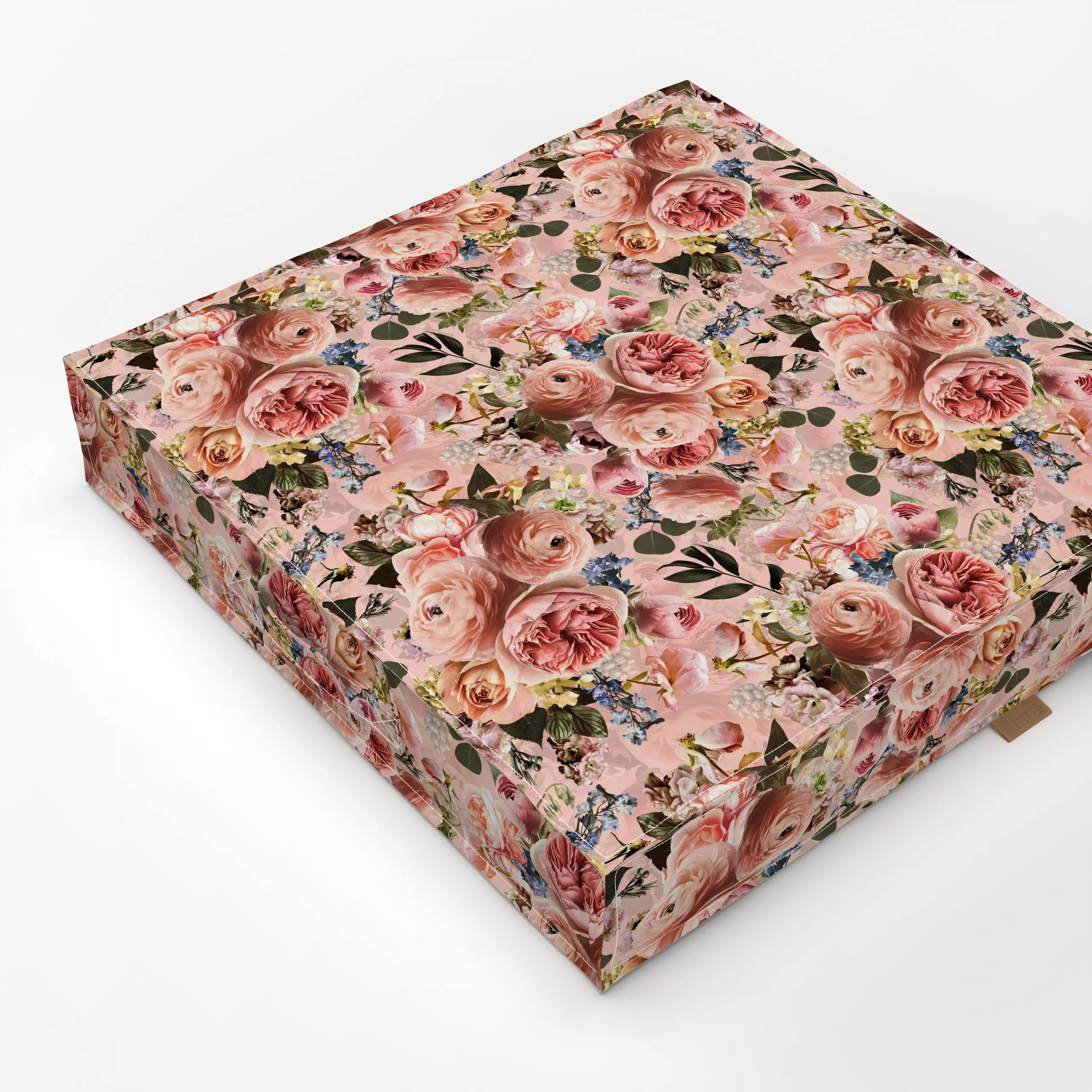 Bodenkissen Vintage Rosen Blush - Blumen & Florales, Herbst, Pflanzen & Botanik - von „Uta Naumann"; boho, Muster, Blumen, R...