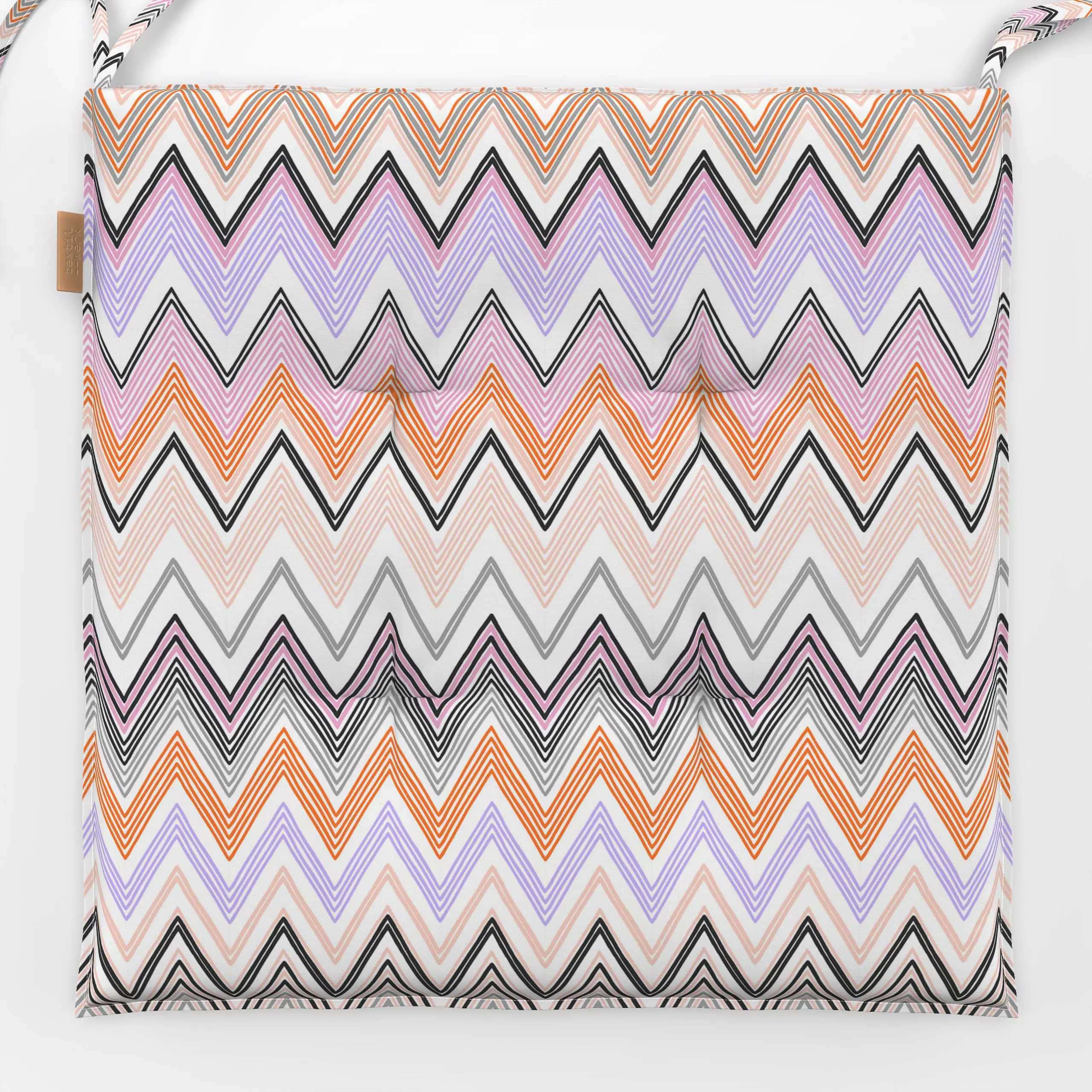 Sitzkissen Chevron 3 - Symbole & Muster, Retro & Vintage - von „Studio Kesse x sweetlivinginterior"; marrokko, boho, abstrak...