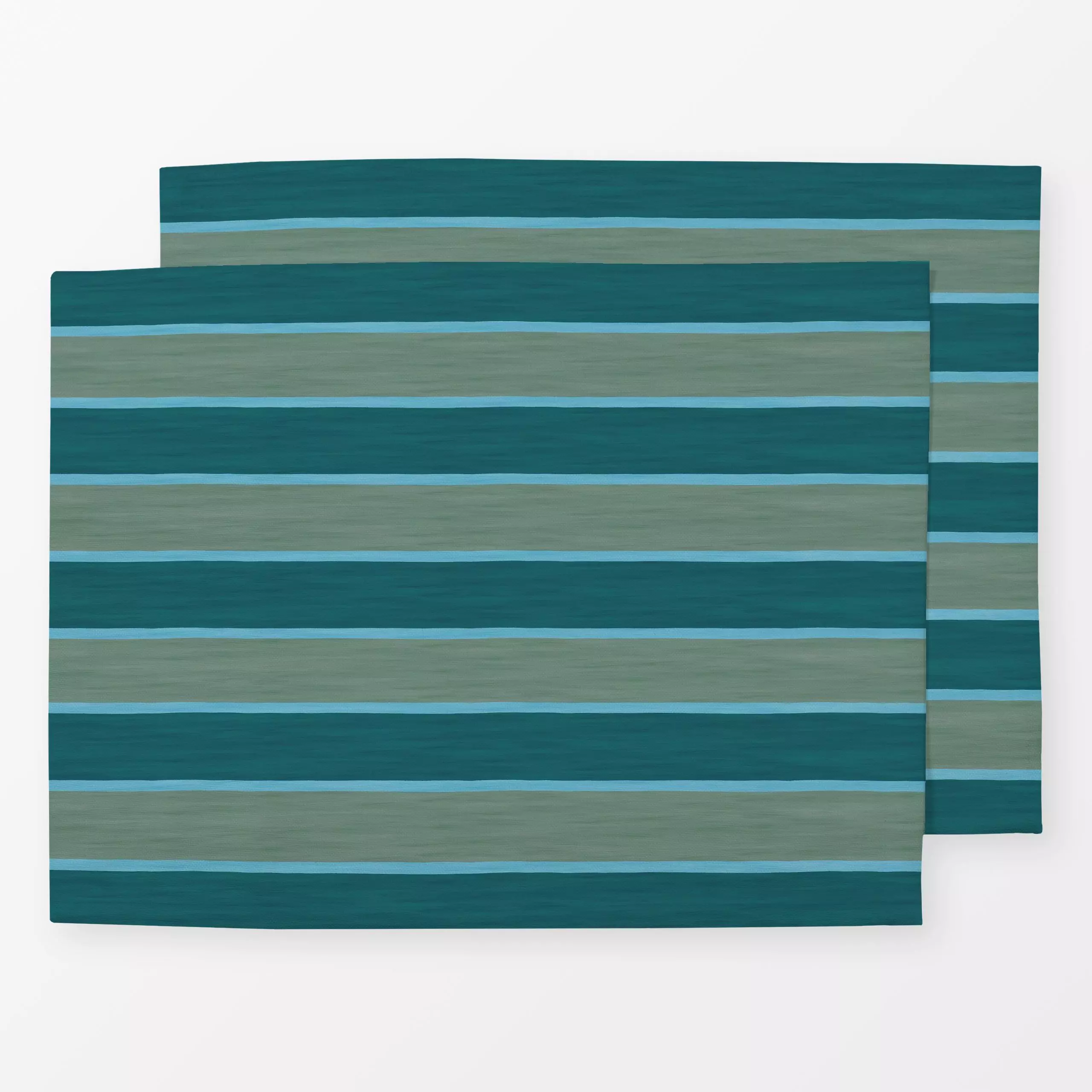 Tischset Streifen grün - Frühling, Sommer, Symbole & Muster - von „Studio Kesse"; Streifen, Gartendeko, Streifenmuster, somm...