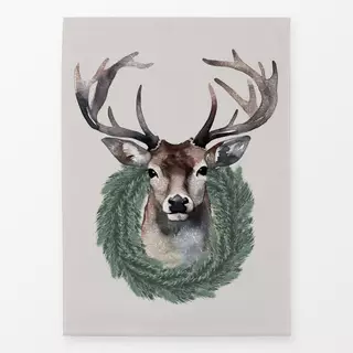 Geschirrtücher Hirsch im Kranz Beige