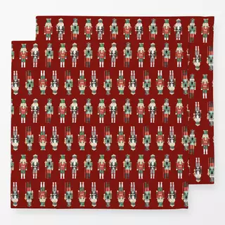Servietten Drei Nussknacker rot