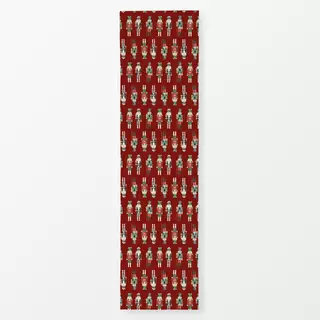 Tischläufer Drei Nussknacker rot