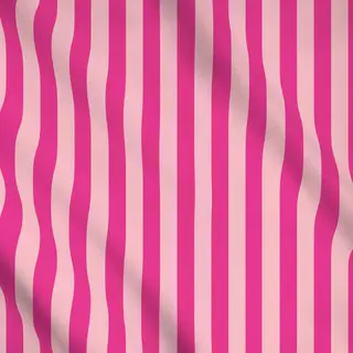Meterware Blockstreifen rosa pink