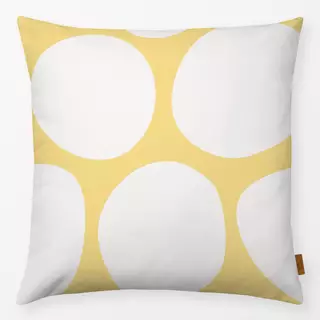 Kissen Große Punkte gelb