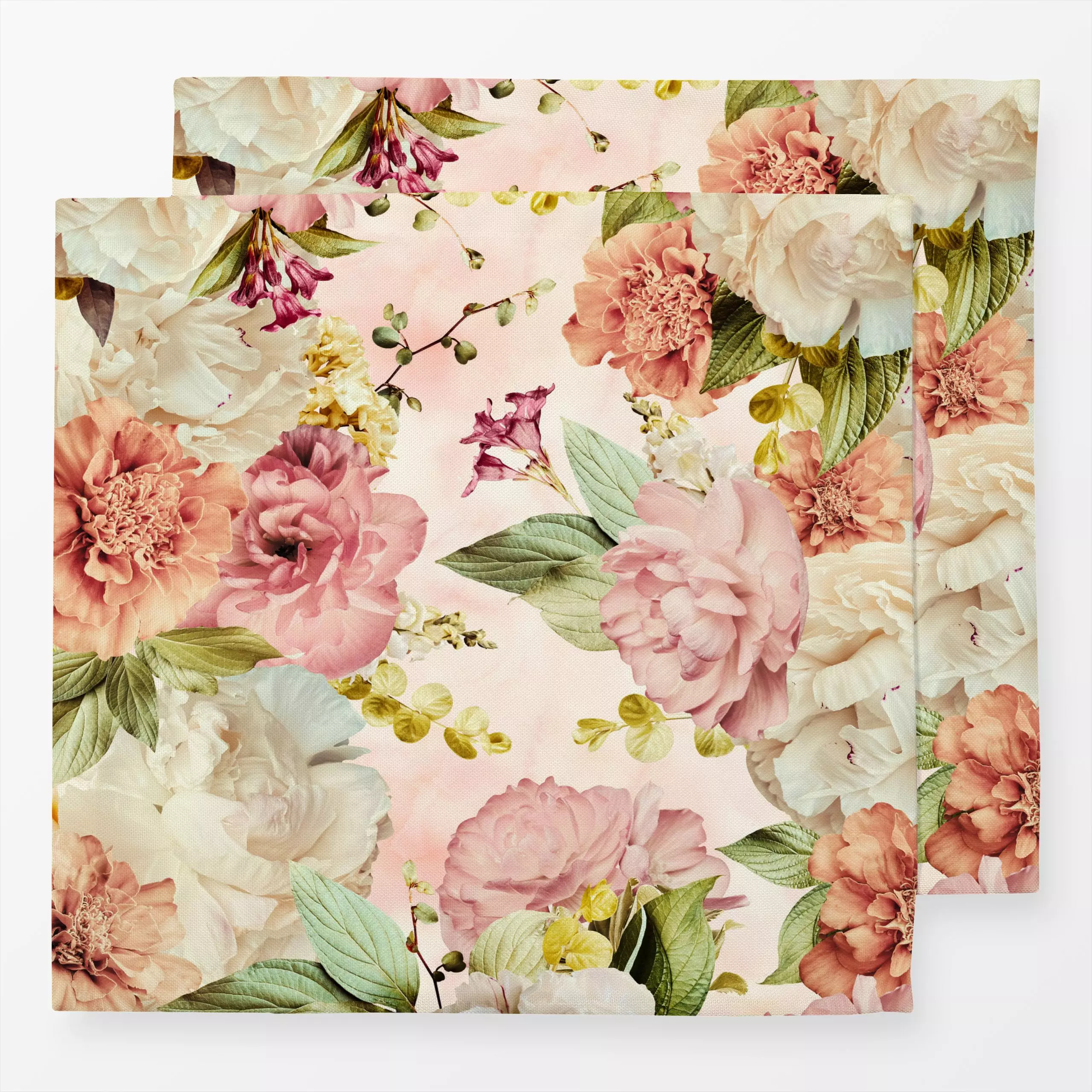 Servietten Goldener Herbst - Blumen & Florales, Pflanzen & Botanik - von „Uta Naumann“; boho, Blumen, Rosen, Blüten, Botanis...