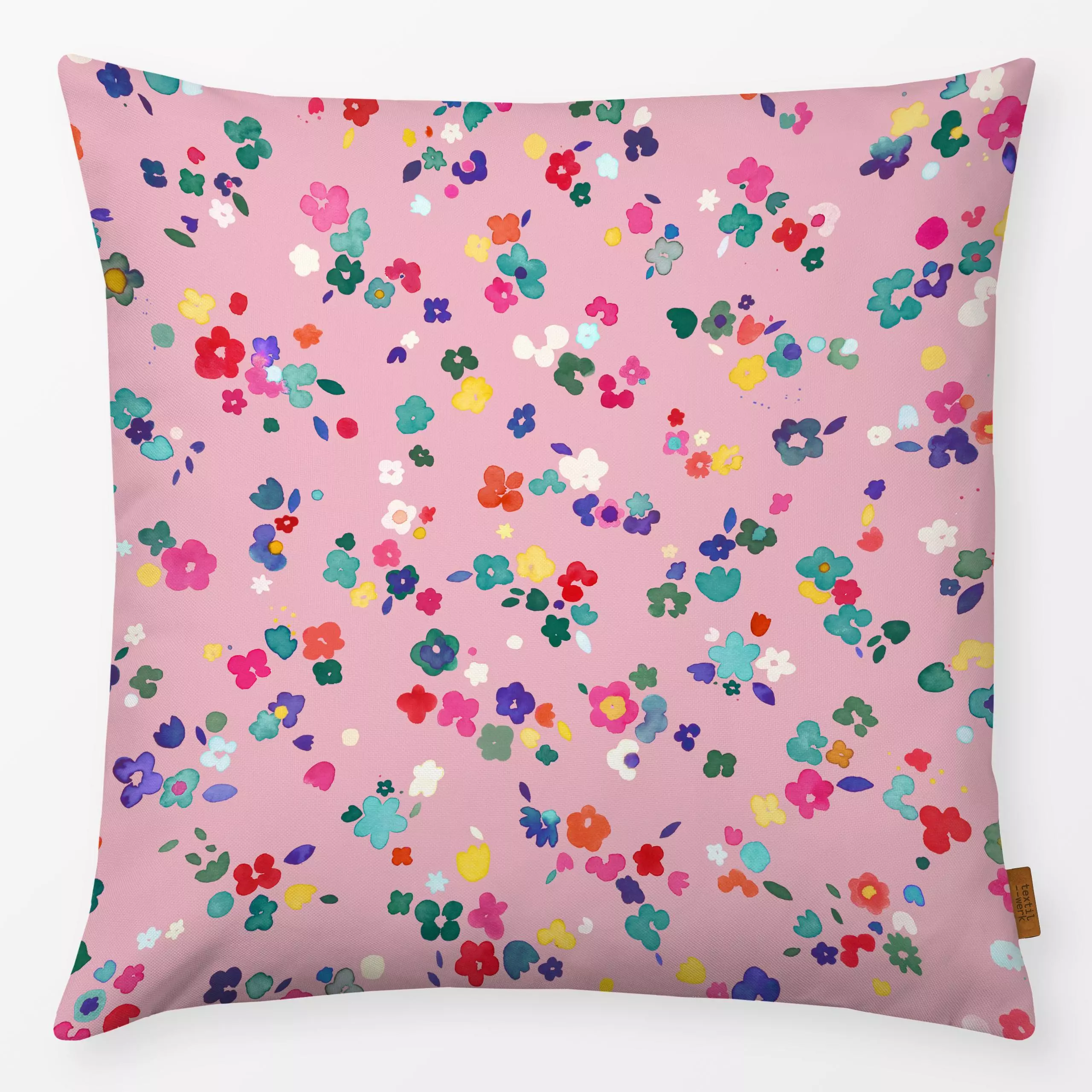 Kissen Little Ditsy Spring Flowers - Blumen & Florales, Frühling, Sommer - von „Ninola Design "; boho, hippie, Muster, Aquar...