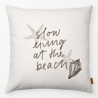 Kissen Slow living at the Beach hell