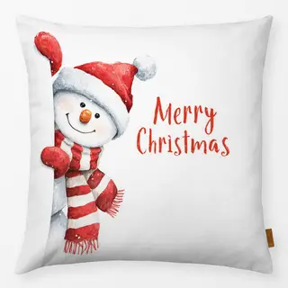 Kissen Schneemann Merry Christmas I