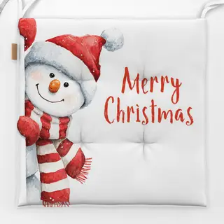 Sitzkissen Schneemann Merry Christmas I