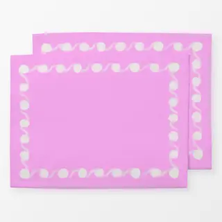 Tischset Punkterand Pink