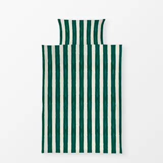 Bettwäsche Brushstroke Stripes emerald