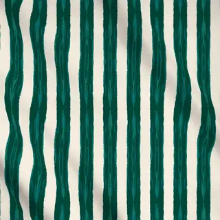 Meterware Brushstroke Stripes emerald
