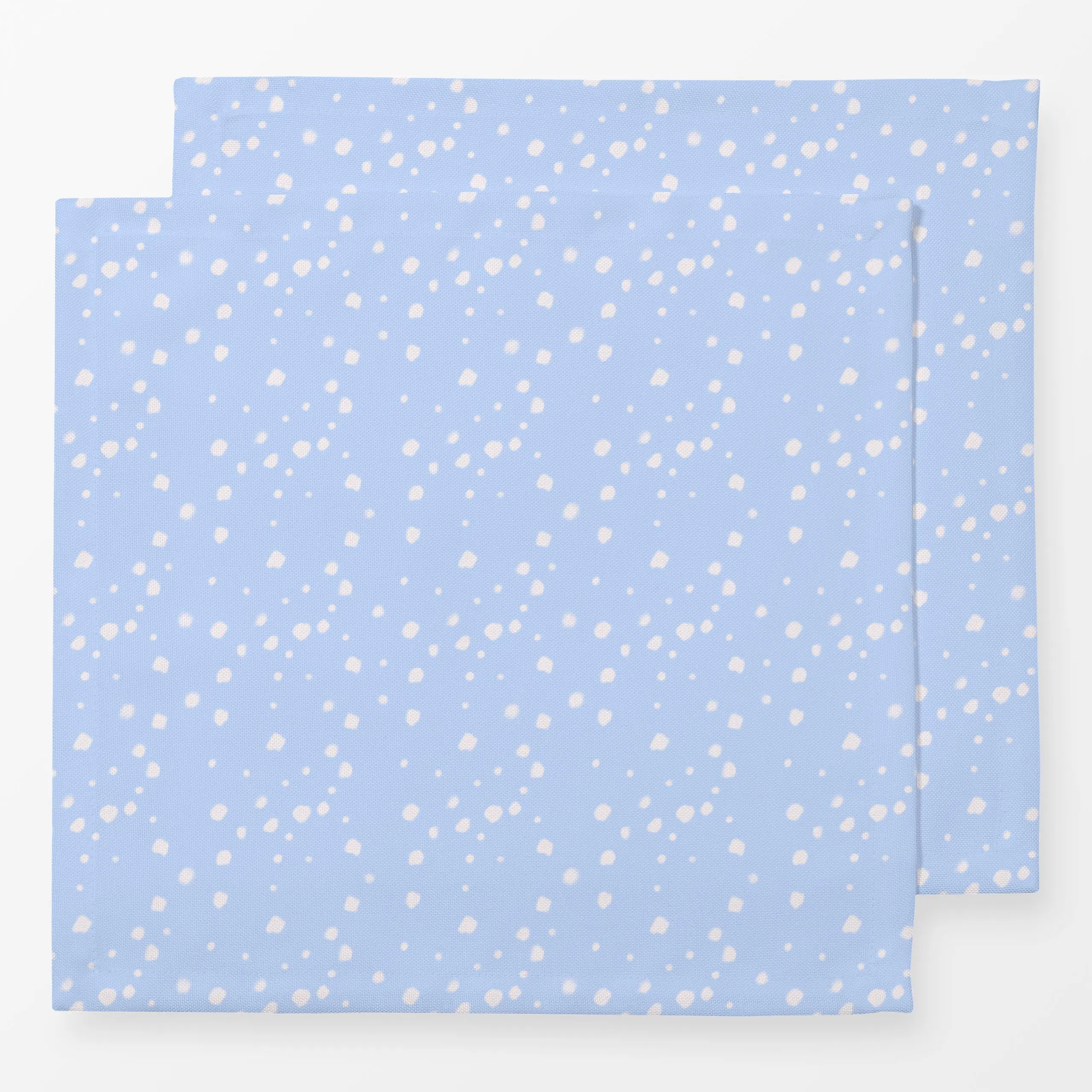 Servietten Fleckenmuster Blau - Winter, Symbole & Muster - von „Sophie Augustin Illustration"; Muster, Punkte, Terrazzo, Sch...