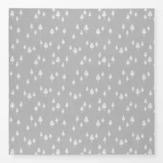 Tischdecke White Winter Forest grey