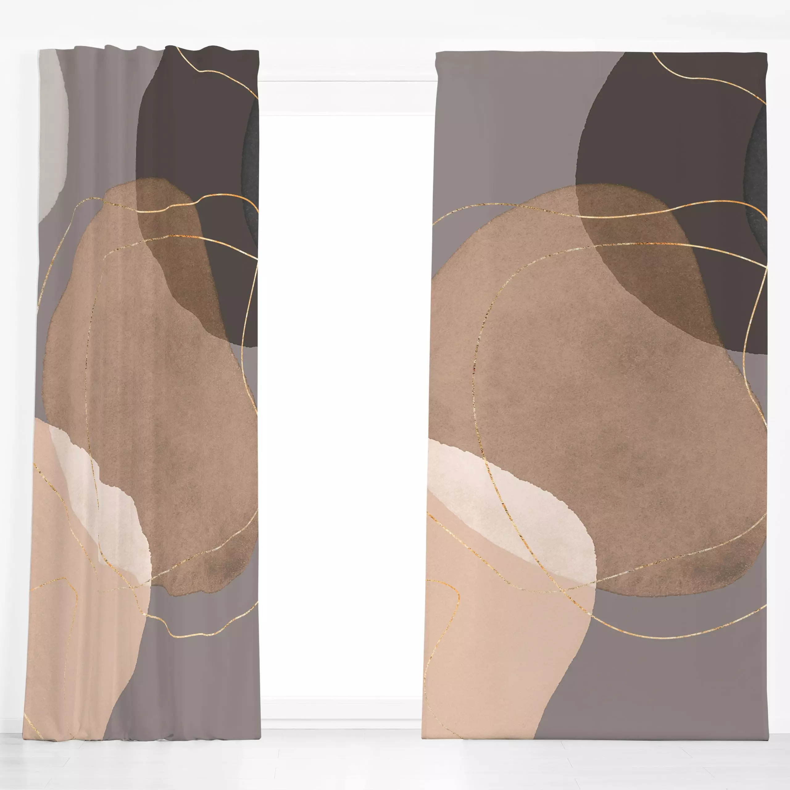 Dekovorhang Grafik 20801 - Symbole & Muster, Astronomie & Weltraum - von „Monika Strigel"; Muster, Textur, minimal, linie, b...