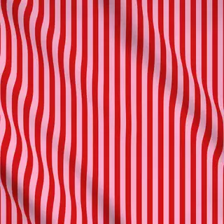 Meterware Streifen rot rosa