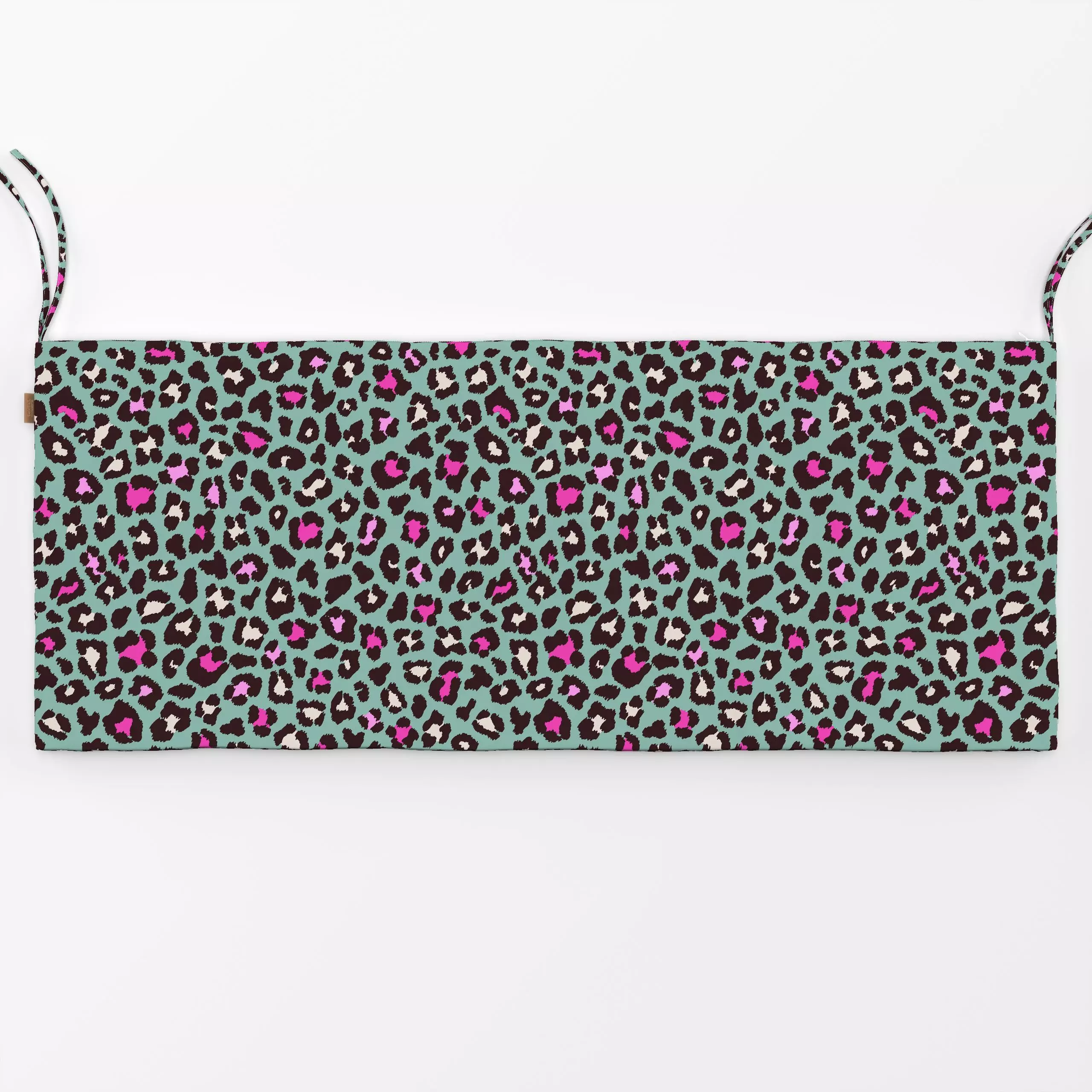 Bankauflage Leo Grün Pink - Frühling, Symbole & Muster - von „Studio Kesse"