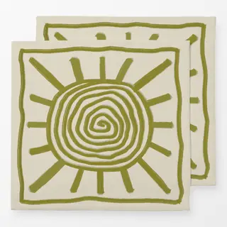 Servietten Abstract Swirl Sun