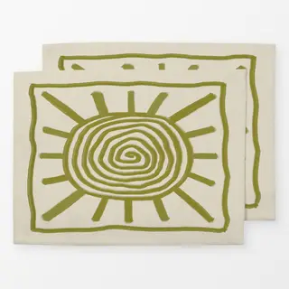 Tischset Abstract Swirl Sun