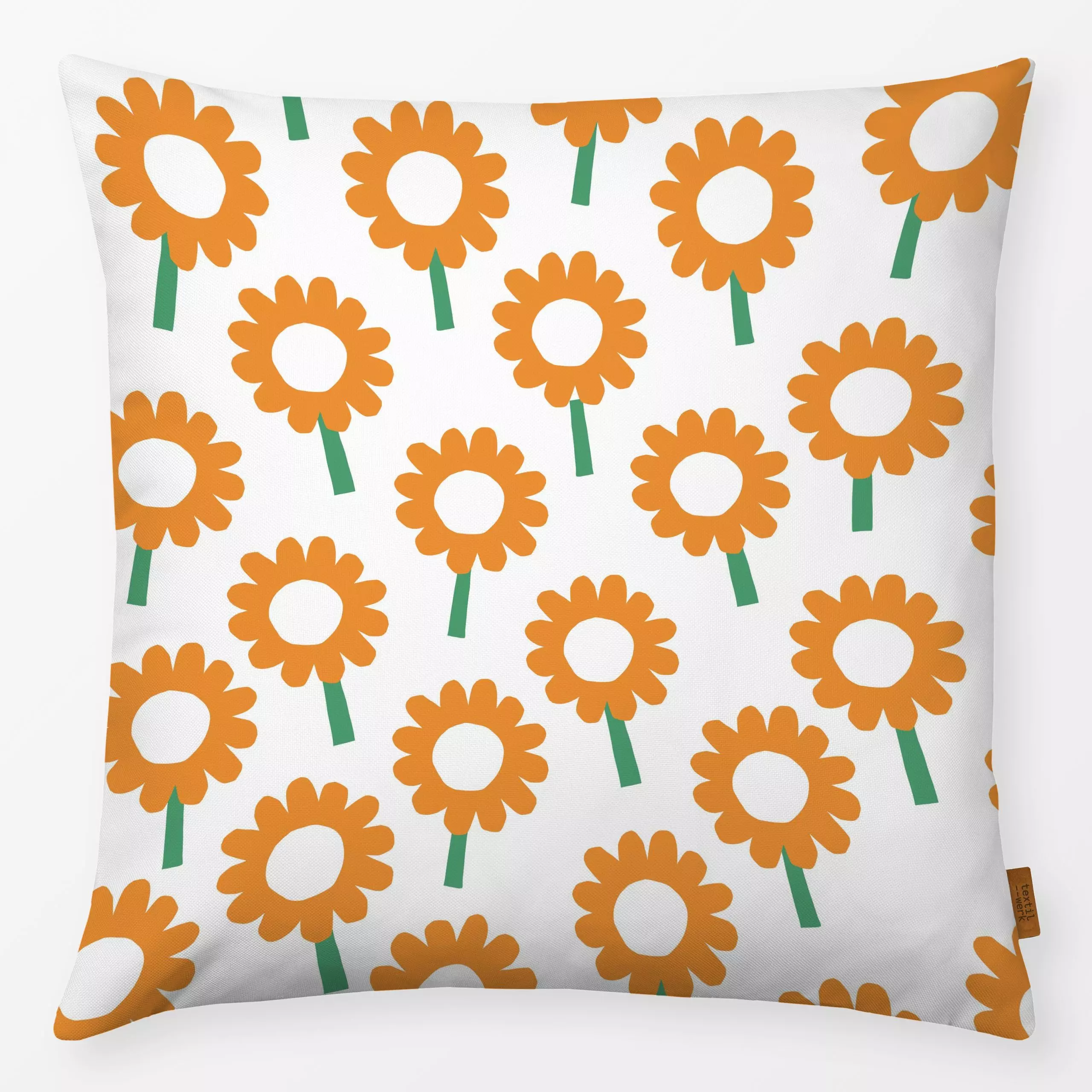 Kissen Sonnenblumen - Blumen & Florales, Symbole & Muster - von „Lisa Jasmin Bauer"; Blumen, Sommerblumen, Wiesenblumen, Sca...