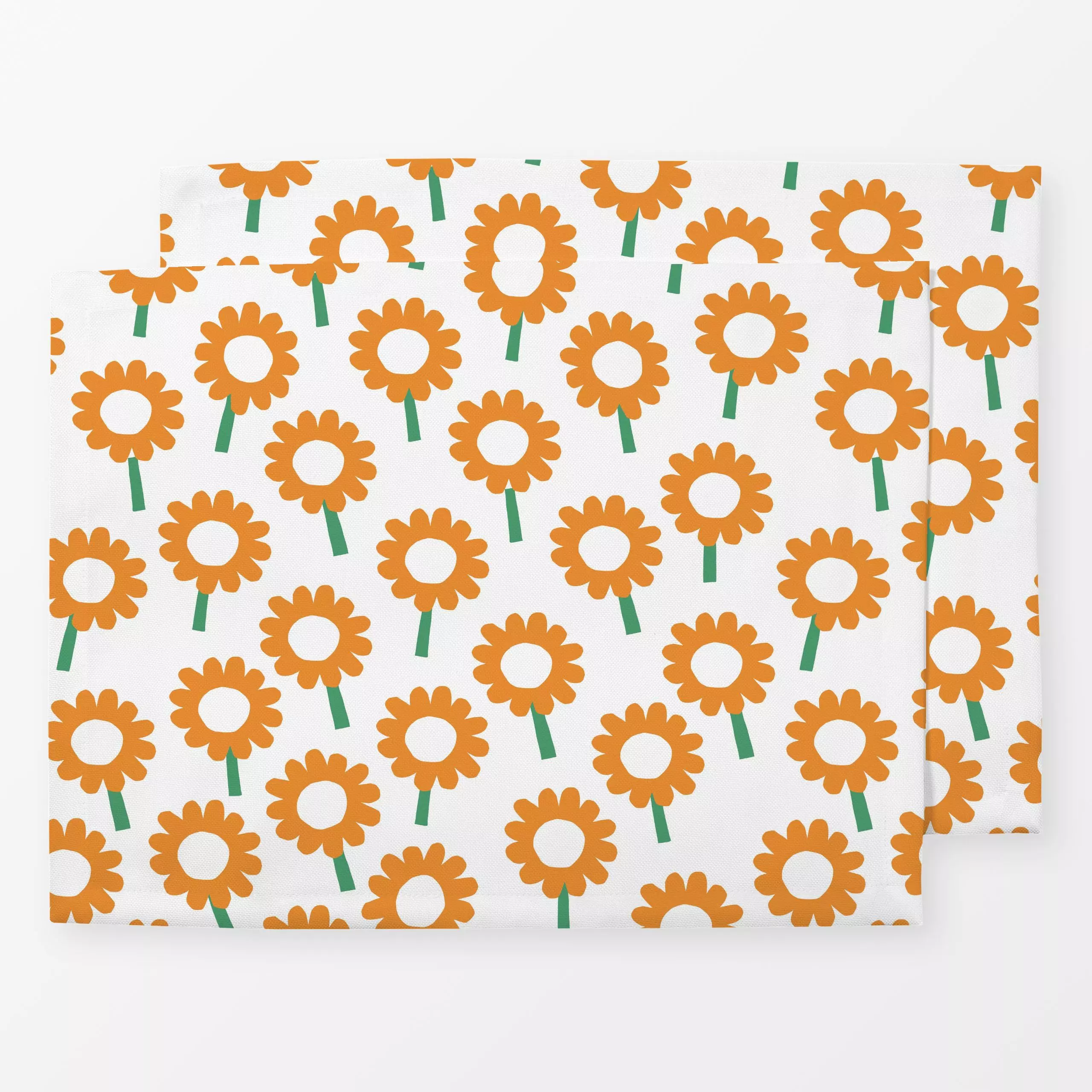 Tischset Sonnenblumen, Blumen, gemustert, Sommer, von Lisa Jasmin Bauer