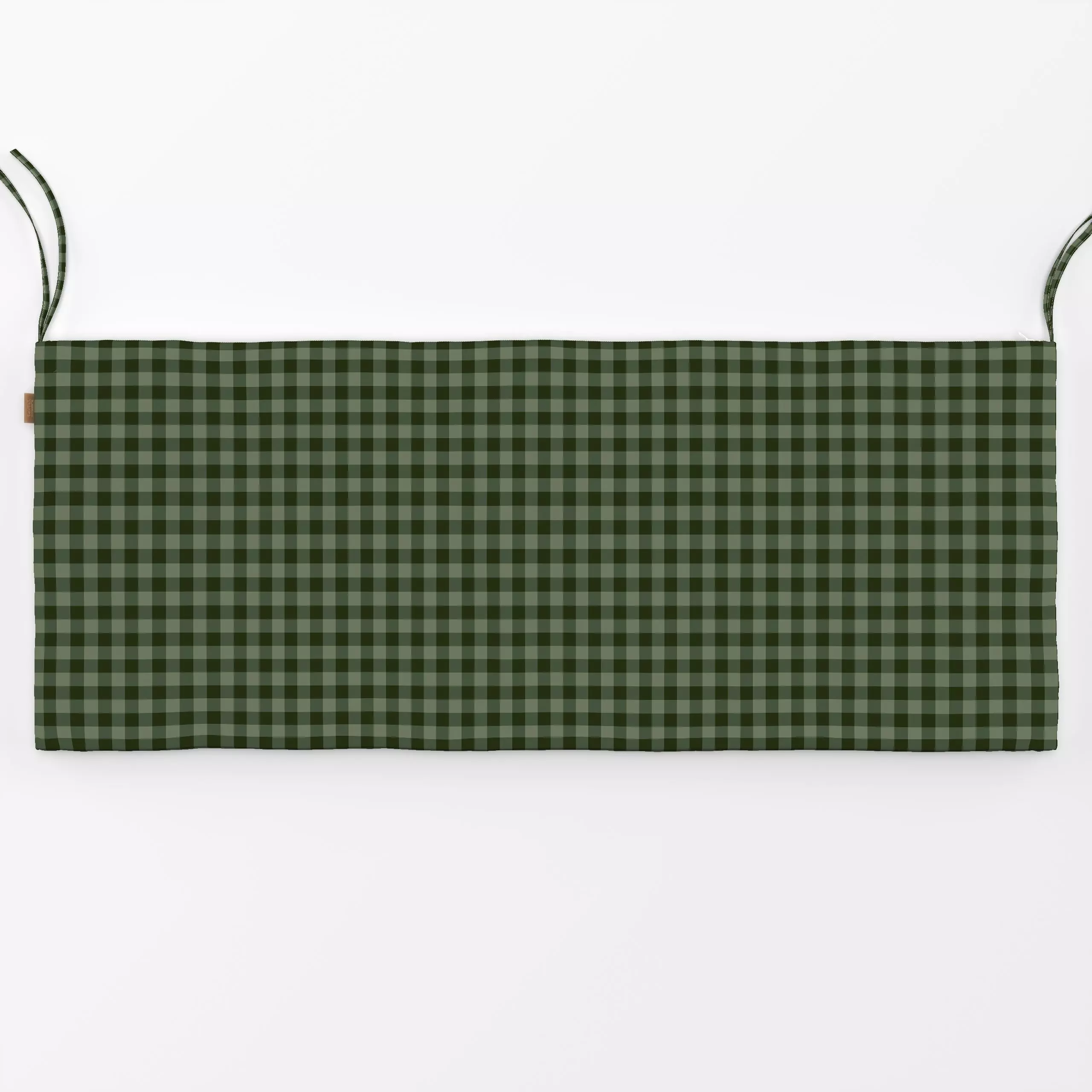 Bankauflage Karo grün II - Herbst, Symbole & Muster - von „Julia Schumacher"; Wald, Karo, Karos, kariert, gingham, juliaschu...