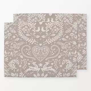 Tischset Folk Christmas Rentieren III