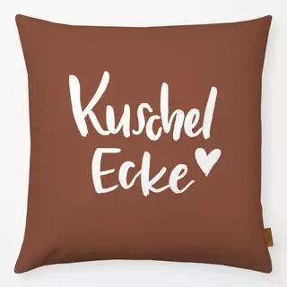 Kissen Kuschel Ecke braun