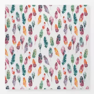 Tischdecke Aquarell Frühling Boho Feder