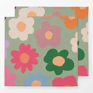 Servietten Daisy Allover grün