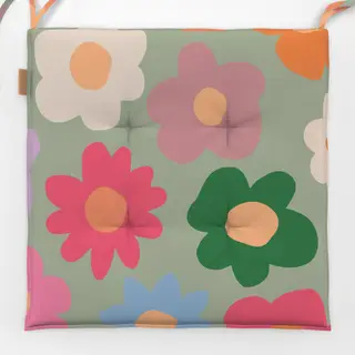 Sitzkissen Daisy Allover grün
