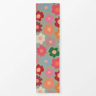 Tischläufer Daisy Allover grün